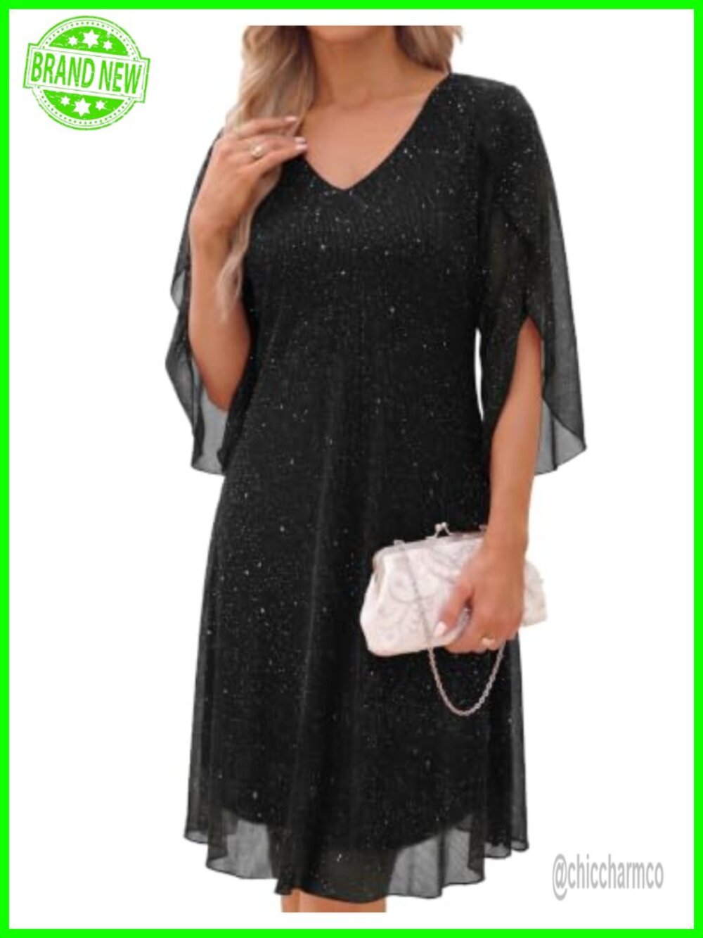 Sequin Cocktail Short Sparkly Formal Wedding Guest Dress